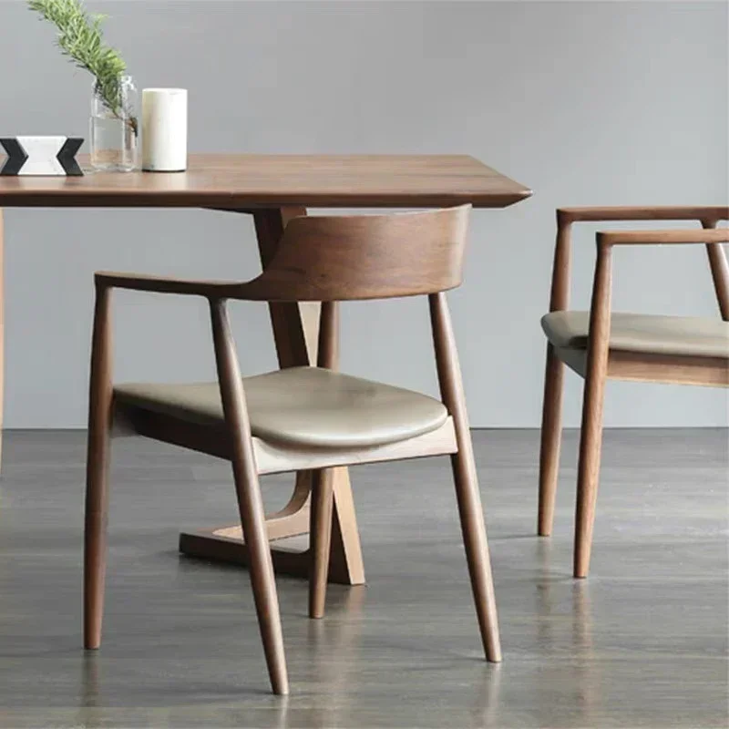 Wood Dining Chair Office Chairs Chaise Salle Manger Nordic Kitchen Design Living Room Rooms Dressing Chic Modern Luxury Accent