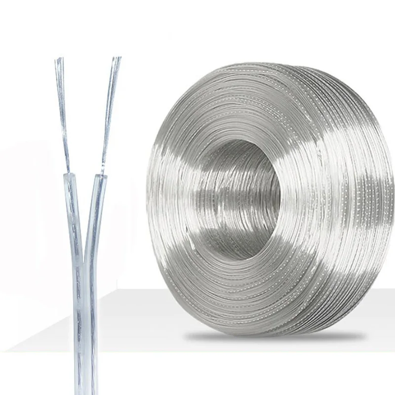 Transparent 2-Core Copper Wire Parallel Cable