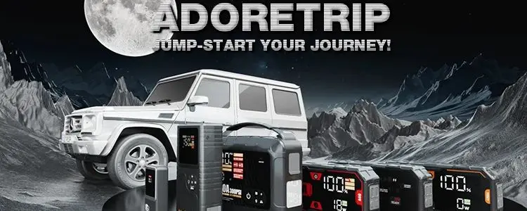 6000A Car Battery Jump Starter - Fast 65W Charging For Dead Batteries, Works On All Gas & 12L Diesel Engines
