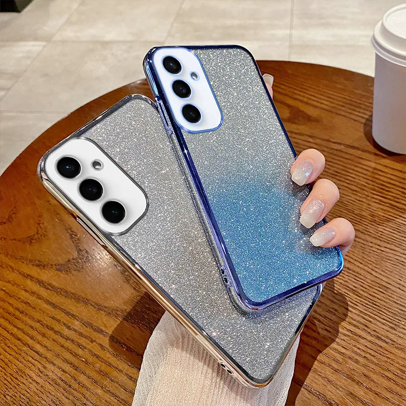 Fashion Glitter Transparent Phone Case - Sparkling Protective Cover