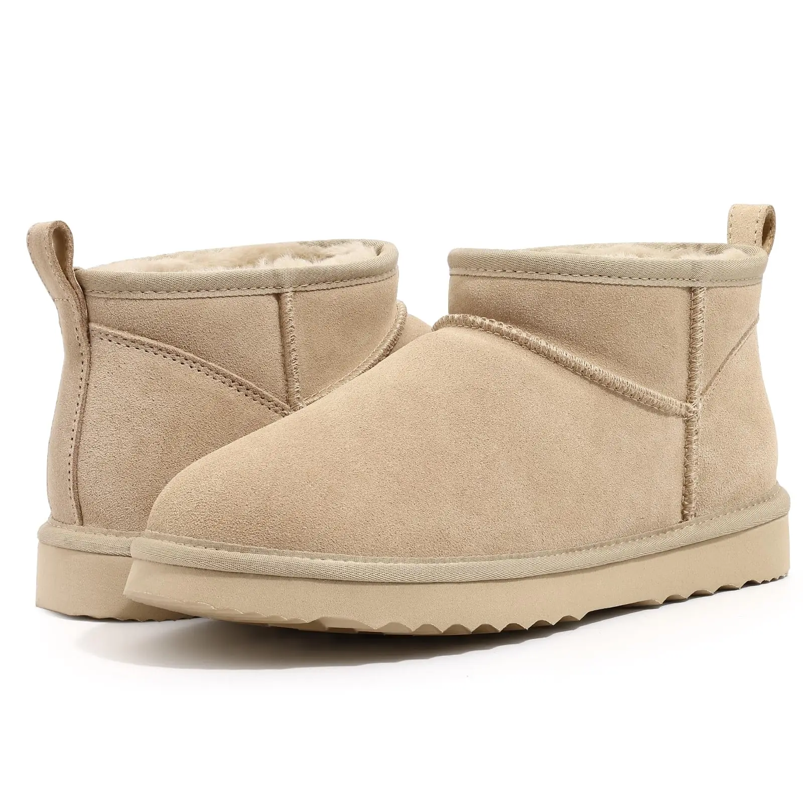 Genuine Suede Women Winter Ankle Boots