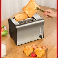 Toaster Household Breakfast Machine Small Baked Toast Sandwich Stainless Steel Toaster Hot Sandwich Maker  Bread Machine Maker 2