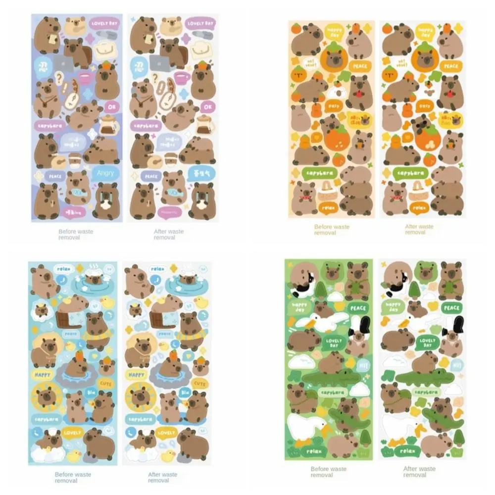 

Декоративная наклейка для багажа, Мультяшные животные, Детская Наклейка, эстетическая Милая наклейка, стикер для багажа, канцелярские принадлежности