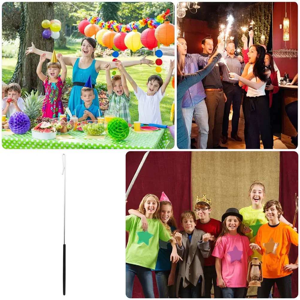 4개의 손인형 제어봉, 금속 조절식 인형 팔 움직임 도구, 인형극 공연 및 가족 손가락 상호작용용