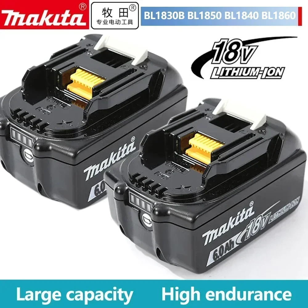 100% Original Makita 18V Akku BL1850B BL1850 BL1860 BL 1860 BL1830 BL1815 BL1840 LXT400 6,0Ah für Makita Werkzeuge und Bohrmaschinen – Detail 4