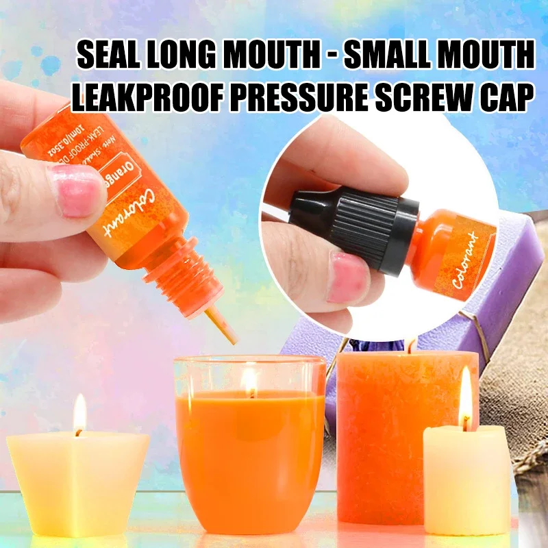 20PCS Candle Color Essence High Concentration Scented DIY Handmade Soap Mold Coloring Pigment Soybean Wax Paraffin Dye Colorant candle dyes pigment soap dye pigments