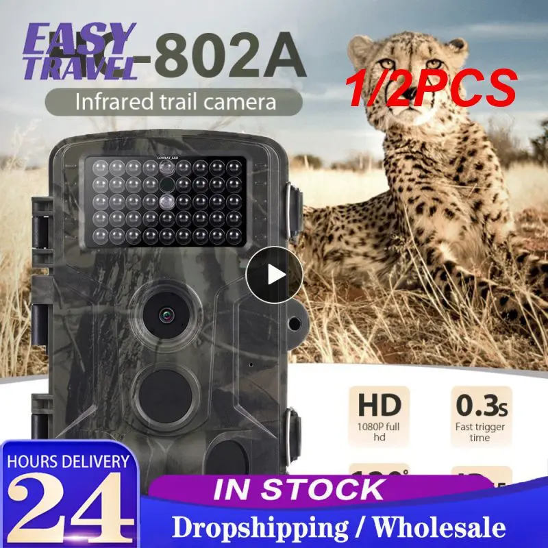 

1/2PCS Outdoor Trail Camera 20MP 1080P Waterproof Wildlife Hunting Scouting Game Infrared Night Surveillance Trap