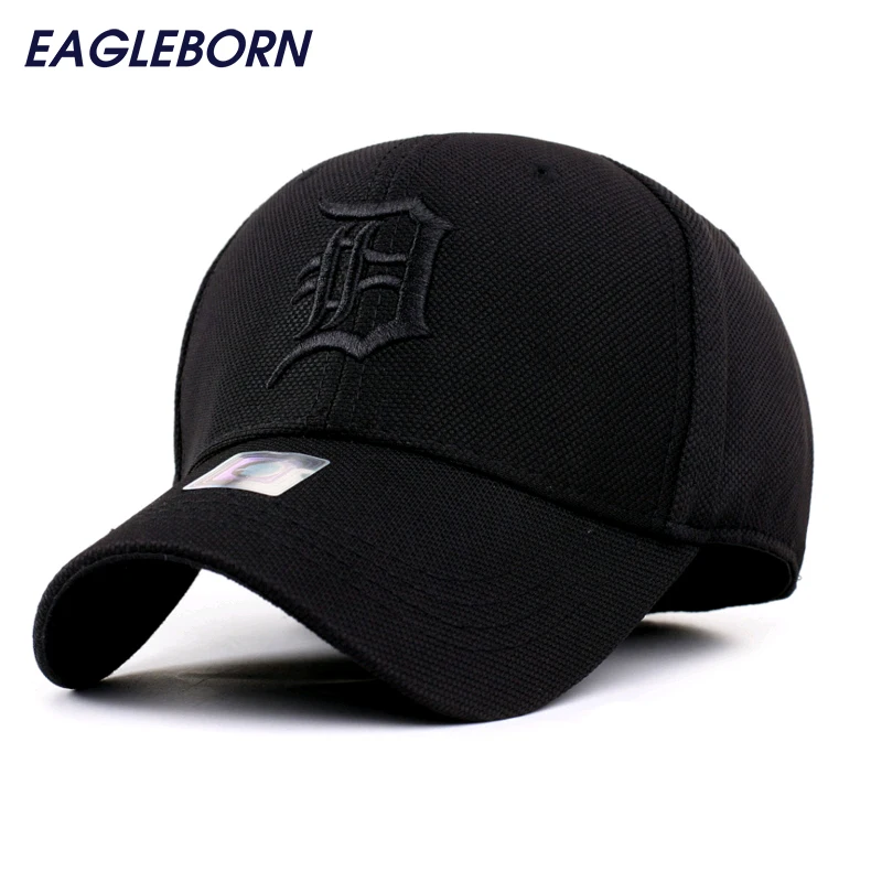 

2023 Spandex Elastic Fitted Hats Sunscreen Detroit Baseball Cap Men Women Adjustable Caps Casquette Gorras Bone Reta Wholesale