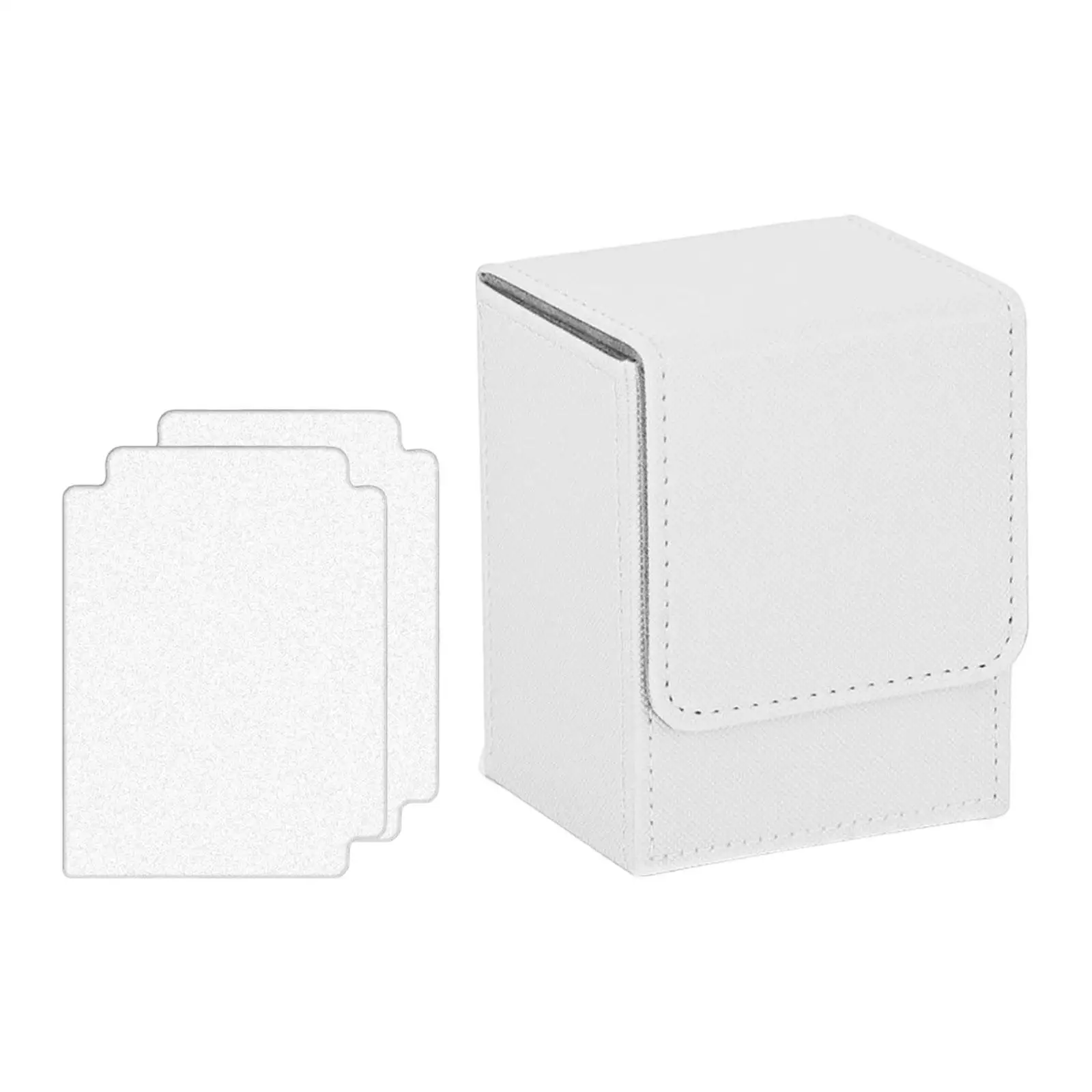 Lightweight & Durable Trading Card Deck Box with Baffle Holder - Holds 100 Collectible Cards