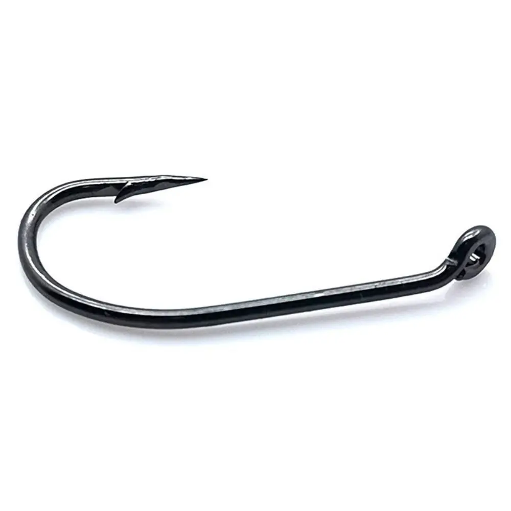 

50PCS Inward Curvature Circle Hooks with Barbed Wide Gap Carp Hook Non-Offset Super Power Catfish Hooks Saltwater Fishing