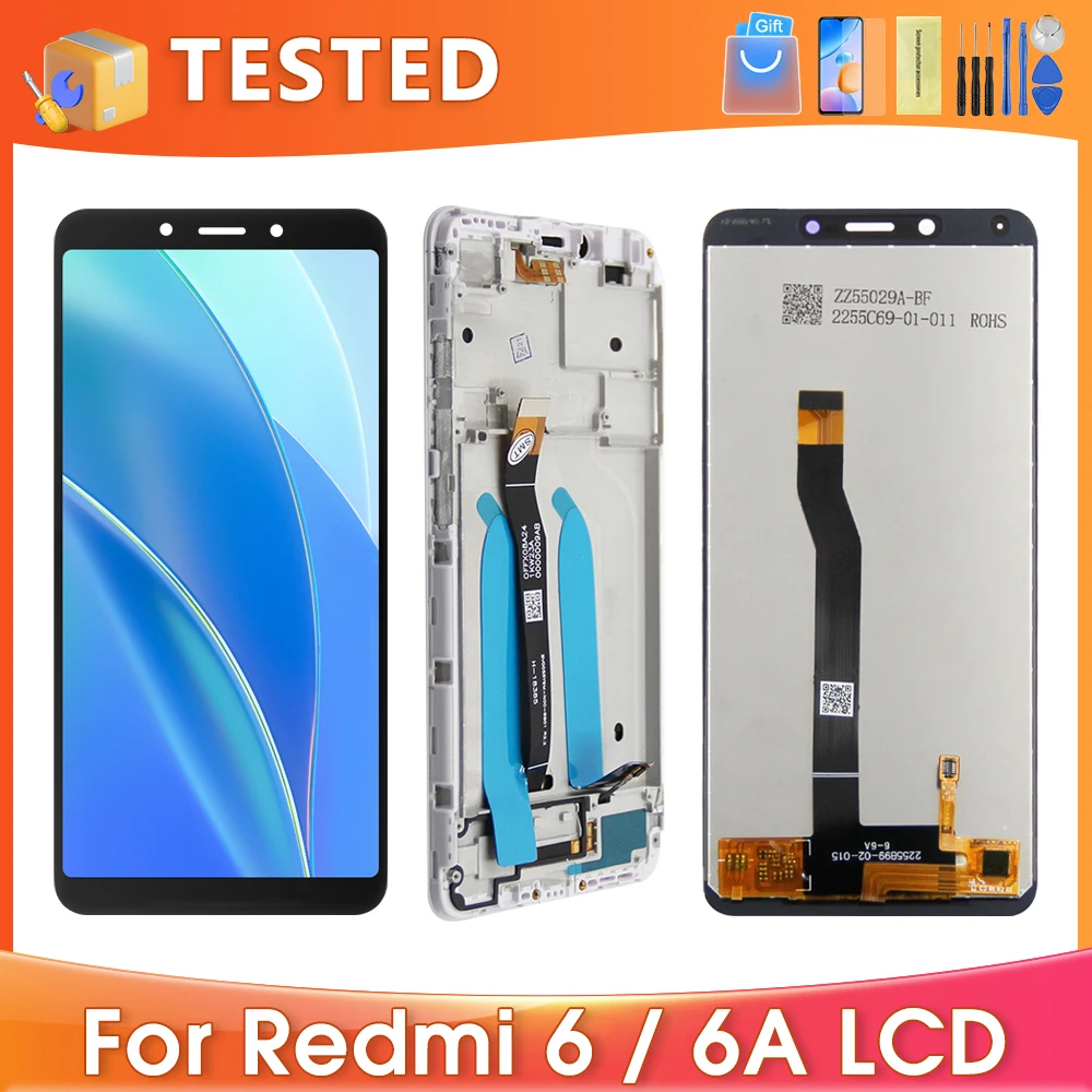 5.45 ''Per Xiaomi Redmi 6A Per Ori Redmi 6 M1804C3Cg M1804C3Ch Display Lcd Touch Screen Digitizer Assembly Sostituzione