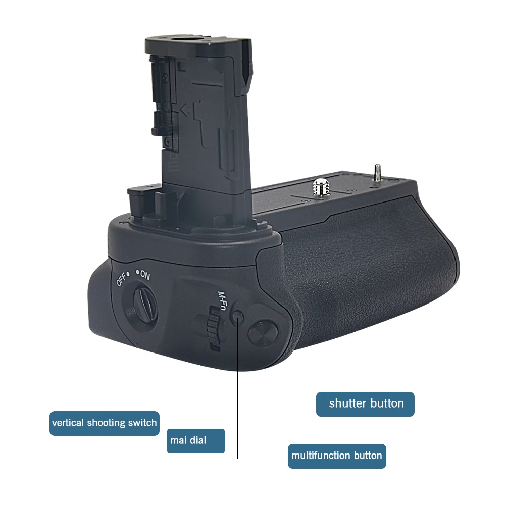 Mcoplus EOS R5 R6 Vertical Battery Grip with 2.4G Wireless Remote Control for Canon EOS R5 R6 R5C II DSLR Cameras as BG-R10
