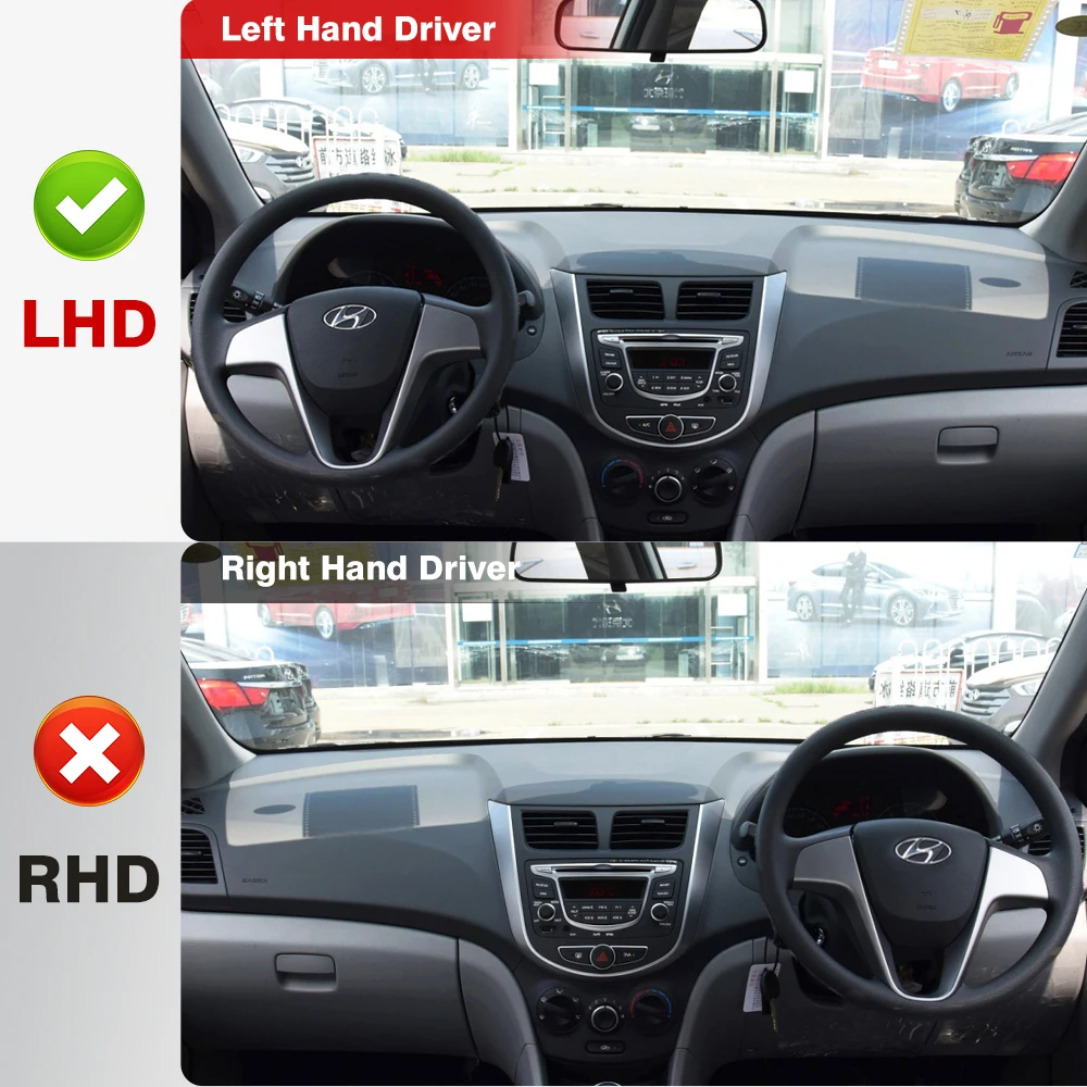 Für hyundai solaris akzent rb Armaturen brett matte Anti-UV-Teppiche Autozubehör Auto Armaturen brett Abdeckung – Detail 1