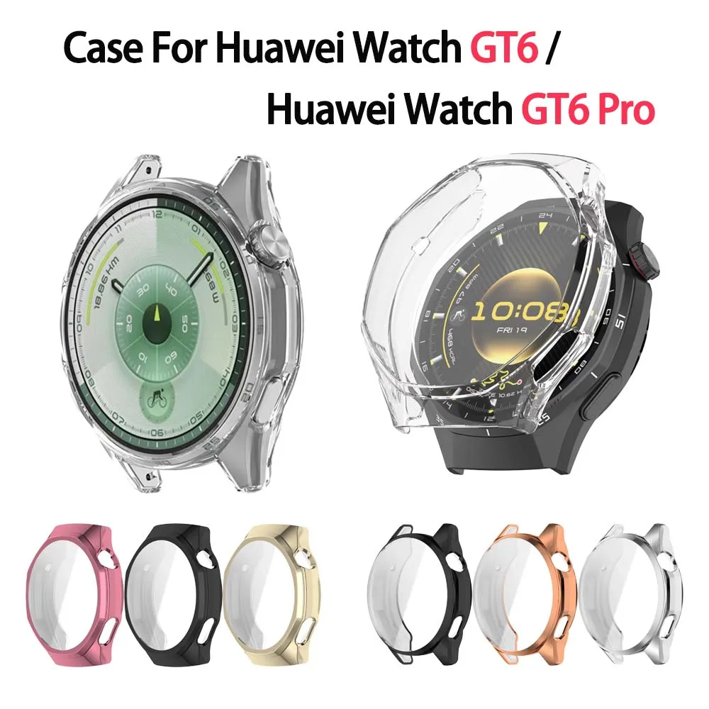 Premium TPU Protective Case Shell Frame Cover for Huawei Watch GT6 Series