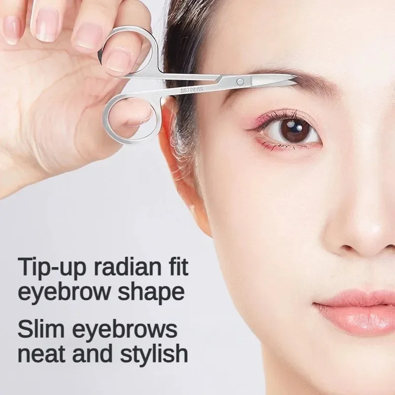 Eyebrow Scissors Eyelashes Nose Hair Trimmer Professional Eyebrow Scissors Nail Art Facial Hair Modification Beauty Makeup Tools 3