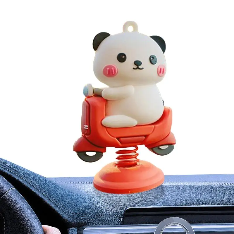 

Spring Shaking Ornaments Self-Adhesive Cartoon Animals With Spring Home Decor Products Full Of Childishness For Dashboard Car