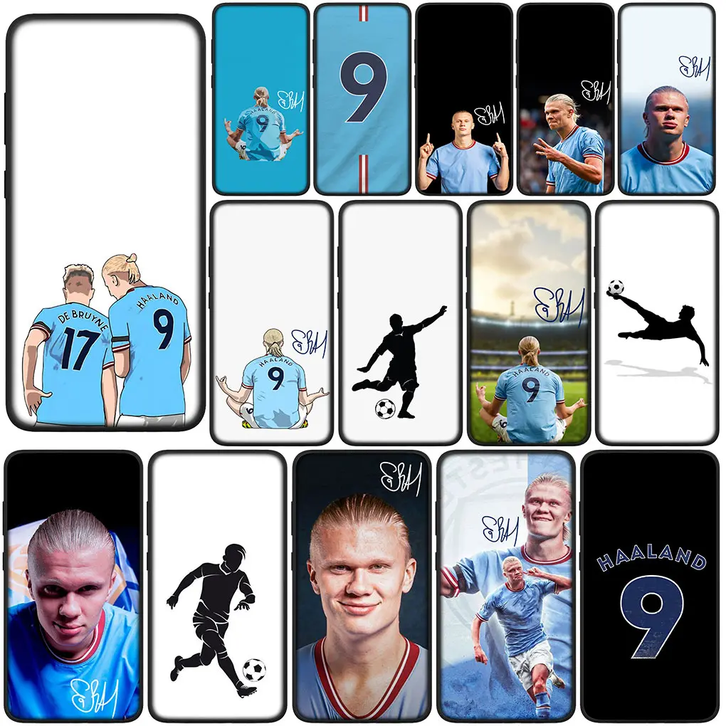 H-Haalands King Soccer Star Custodia Per Telefono Super Cover Per Samsung Galaxy S23 S22 S21 S20 Fe Ultra S8 Plus M21 + Custodia Morbida Funda