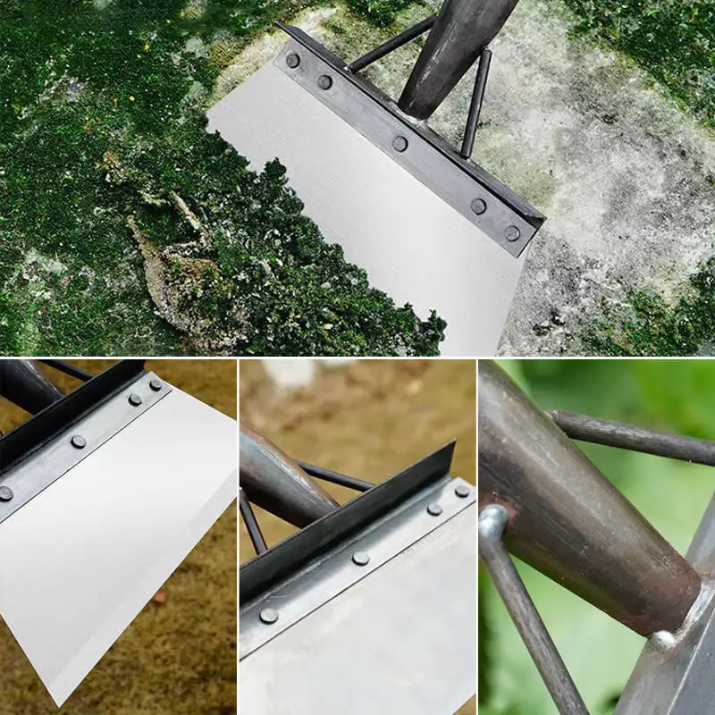 Multi-Use Cleaning Shovel Head Pig Farm Pigeon Chicken Coop Manure Shovel Stainless Steel Weeding Garden Hand Shovel 5