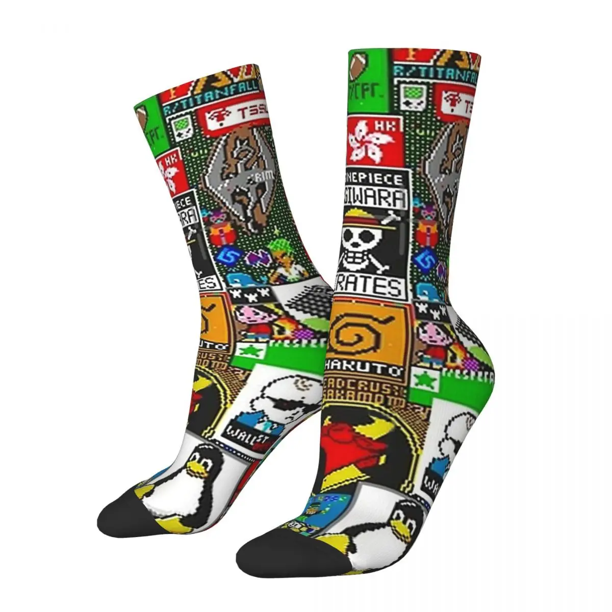 Reddit Pixel Place Sock Men's Socks Men's Socks Vintage Harajuku