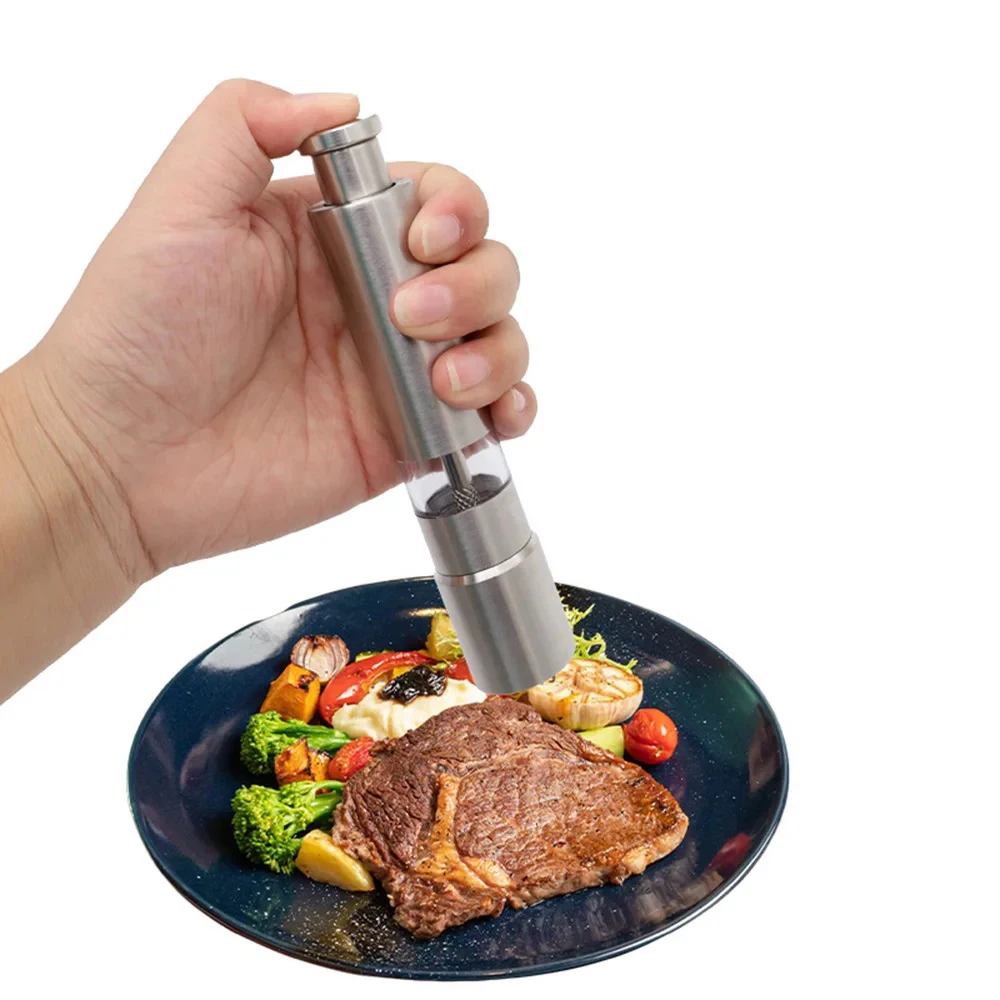 Electric pepper grinder, spice grinder, automatic pepper grinding bottle, kitchen artifact, small tool, popular item