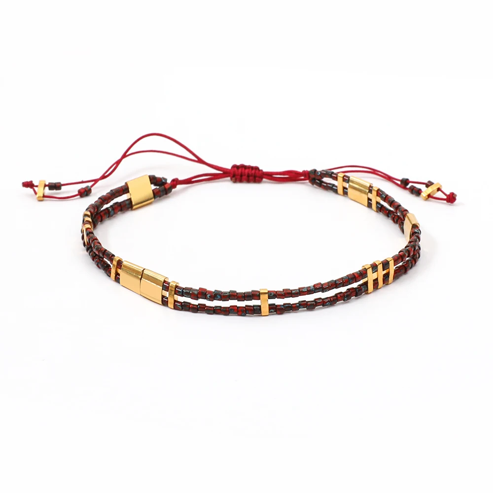 ZMZY 2 Layer Tila Beads Bracelet For Women Gift 2025