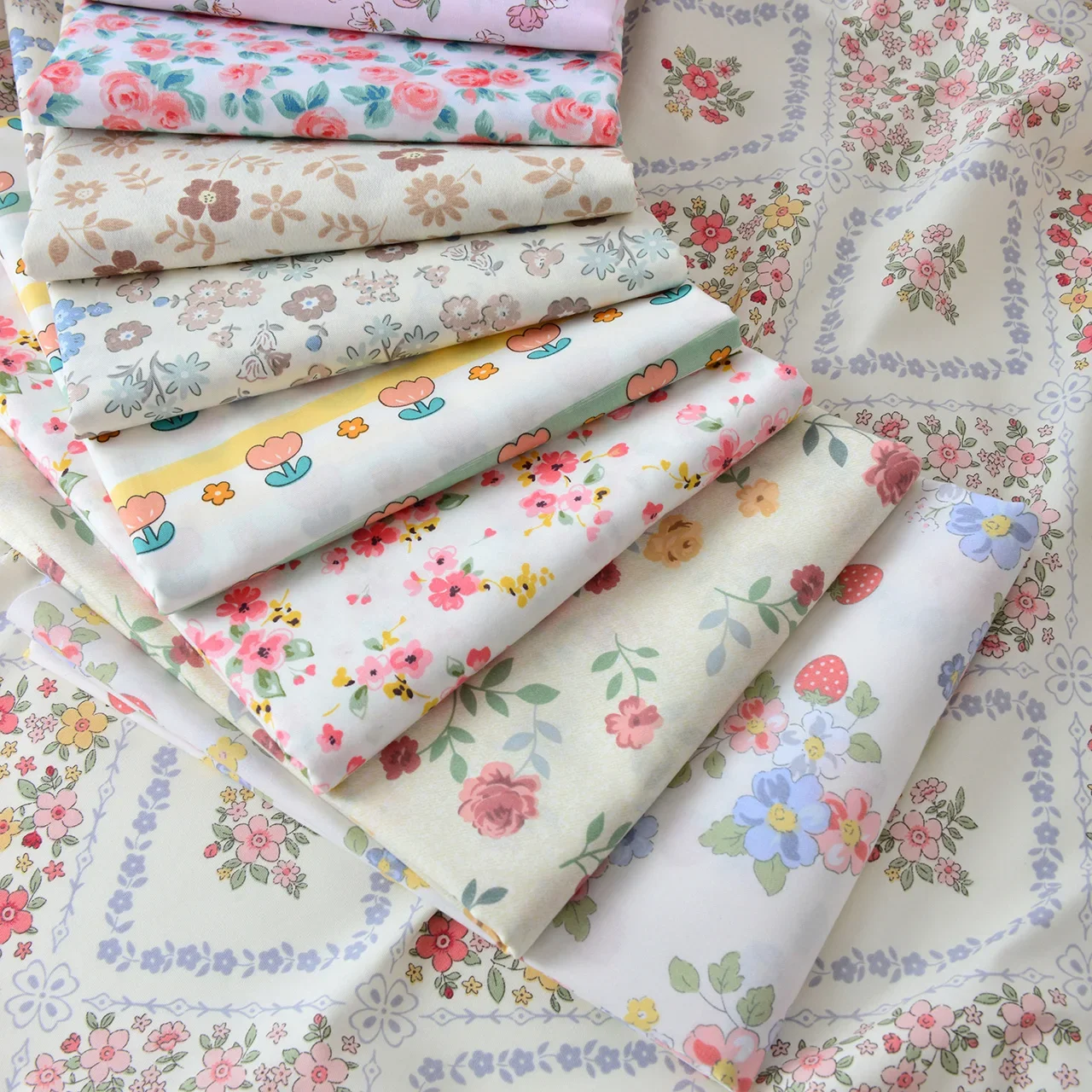 Cotton Floral Twill Fabric 4