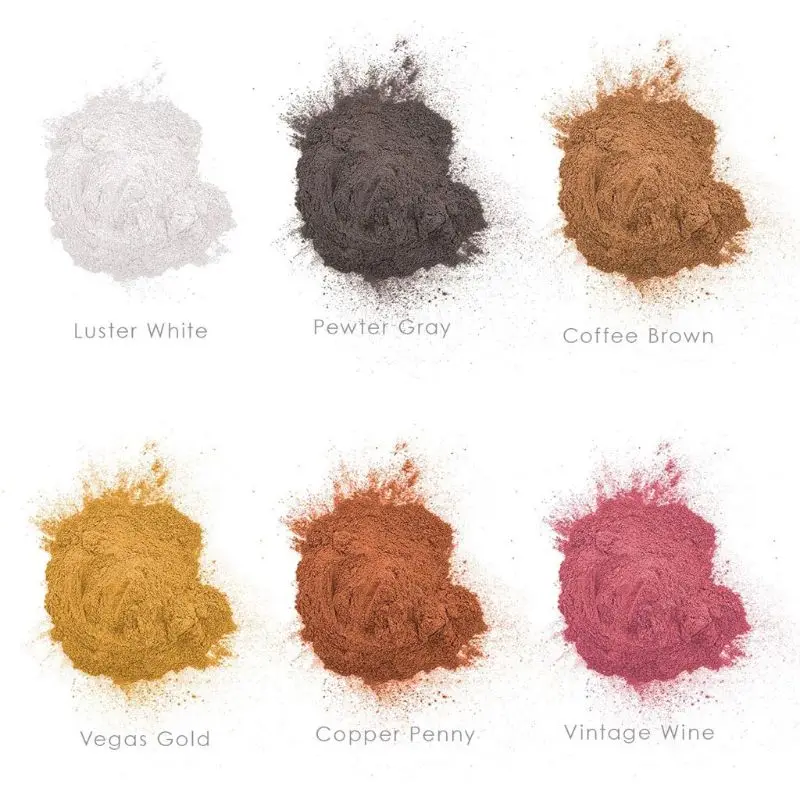 

6 Colors Mica Resin Pigment Rainbow Pearl Powder Epoxy Mold Glitter Colorant