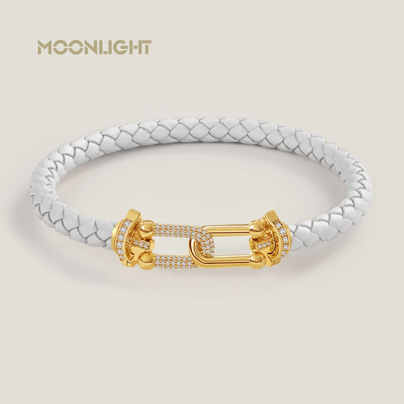 MOONLIGHT Classic Design U-Shape Zircon Bracelet for Women