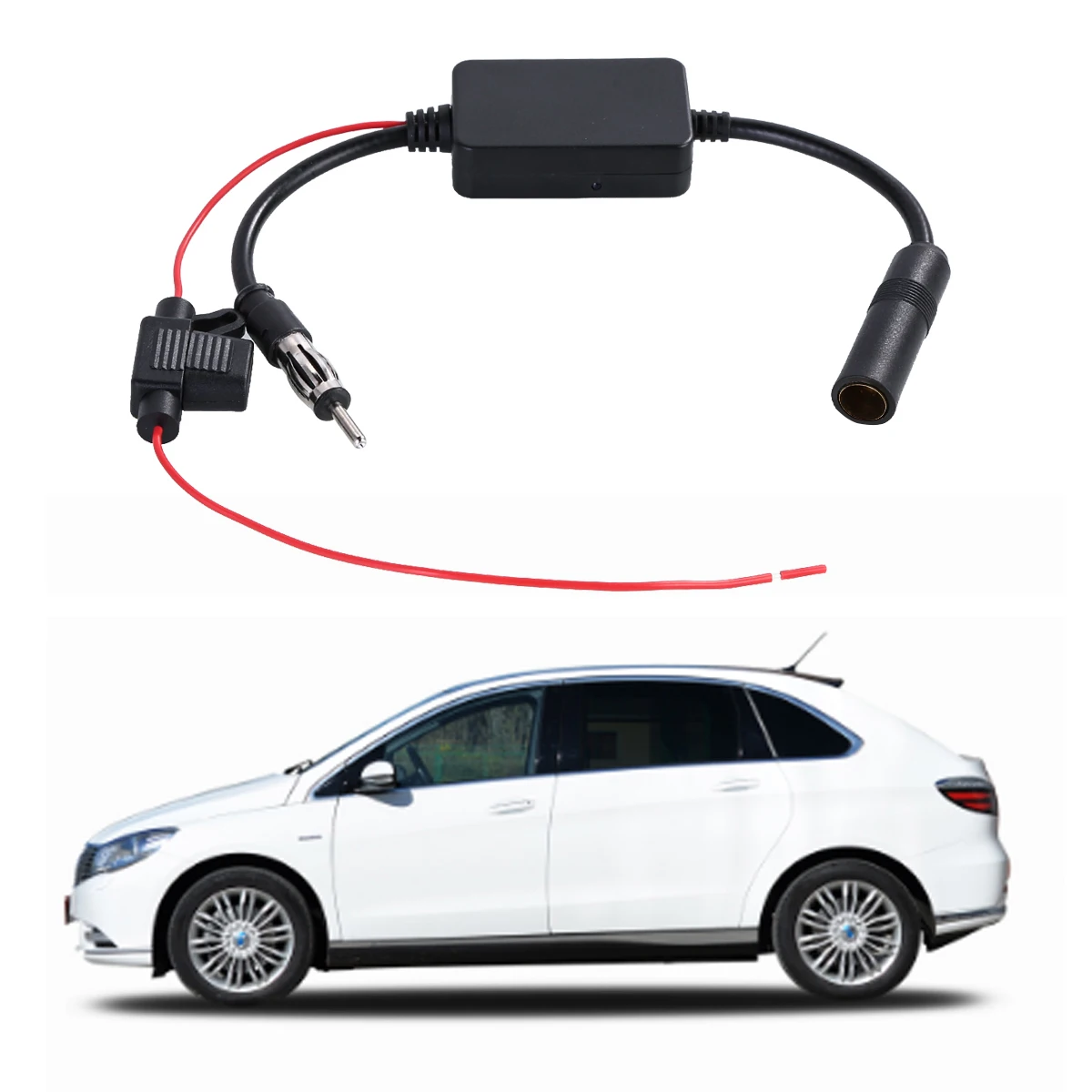Universal Practical Fm Signal Amplifier Antiinterference Car Antenna