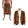 Pacific Heritage Long Sleeve Kimono Cardigan And Ie Two Piece Polynesia Samoan Style Retro Style Men's Trendy Suit For Party 1