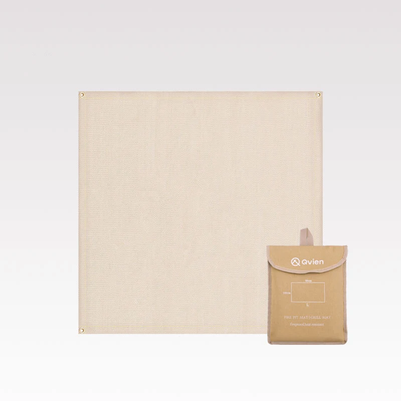 

Camping BBQ Mat Fireproof Cloth Thermal Insulation Flame Retardant Cloth Fire Resistant Mat Glass Fiber Cloth with Storage Bag