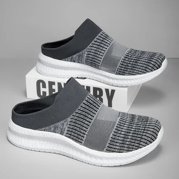 Unisex Walking Shoes New Anti Slip Shock-absorbing Sports Shoes Lightweight Breathable Casual Mesh Slippers for Men Women