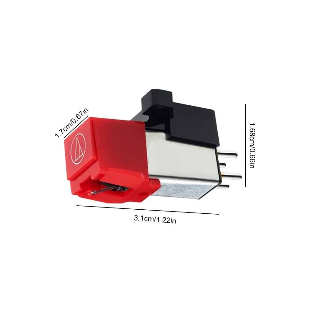 AT91R Replacement Conical Turntable Stylus Dual Moving Magnet Stereo Phono Cartridge Stylus For LP Vinyl Record Turntable