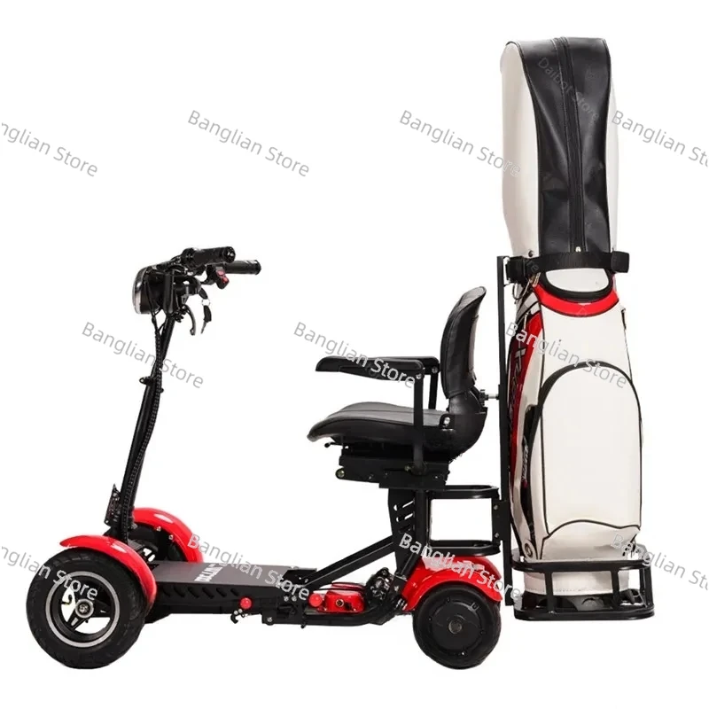 Scooter Per Mobilità A 4 Ruote Con Carrello Da Golf Pieghevole 36V Scooter Elettrico Regolabile A Tre Velocità Doppio Motore Con Sedile Per Adulto