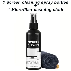 Premium Glass & Lens Cleaning Kit with Microfiber Cloth - 100ML