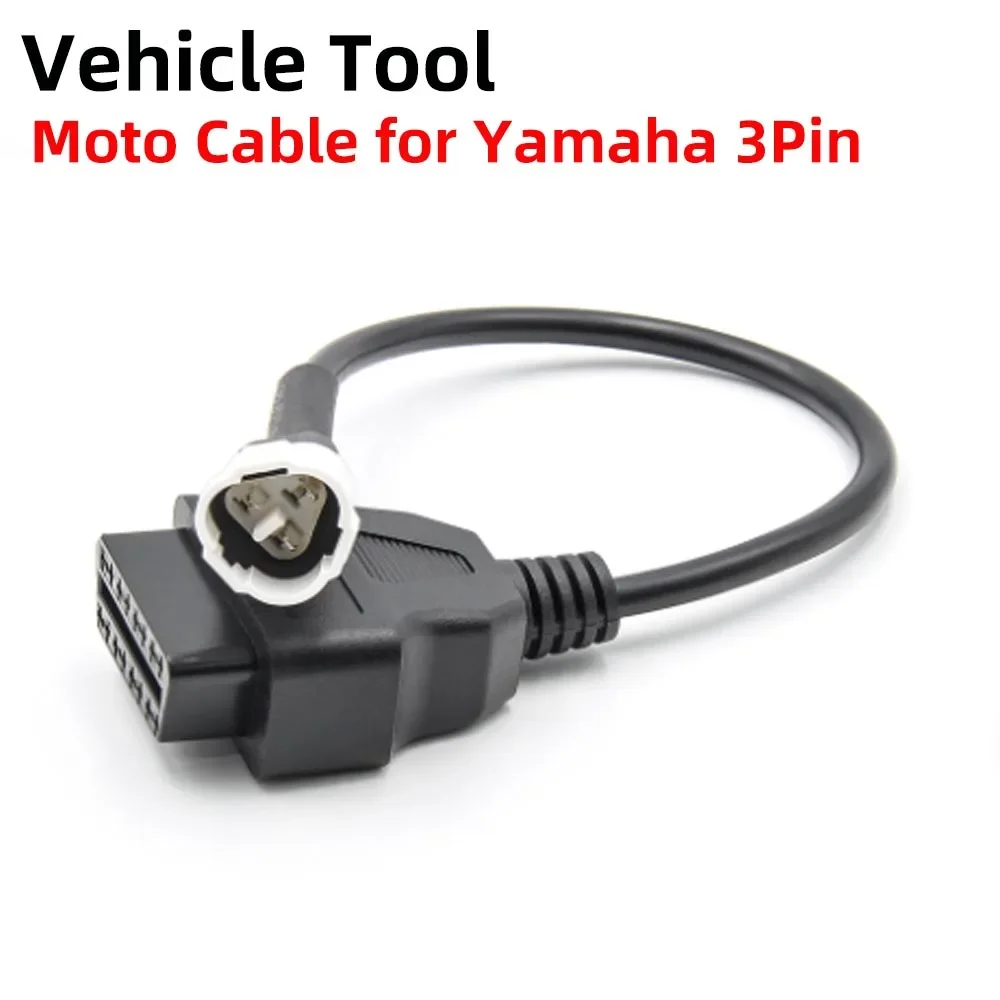 

Диагностический кабель OBDII, 3-контактный разъем OBD2 для Yamaha, адаптер для считывания кодов неисправностей