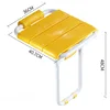 Wall Mounted Shower Seats Folding Shower Bench Bathroom Chair Stool with Non-slip Feet for Elderly Disabled Shoe Changing Stool 6