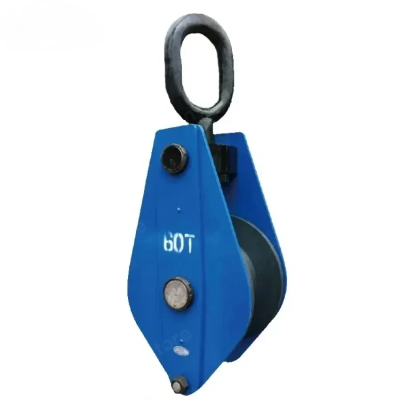 5Ton Heavy Duty Triple Wheel Wire Rope Sheave Snatch Pulley Block Lifting Swivel Hook 4