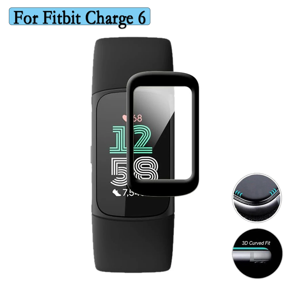 

Для Fitbit Charge 6 3D защитная пленка мягкая прозрачная композитная защитная пленка полная защита экрана