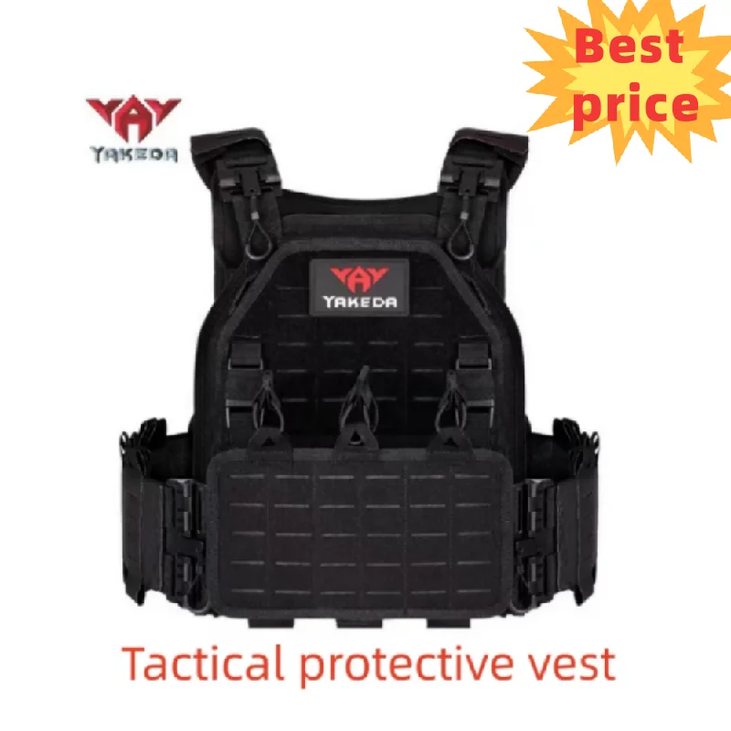 

Yakeda New combat vest 6094 quick detachable light laser cut tactical vest black gear to carry Military tactical vest