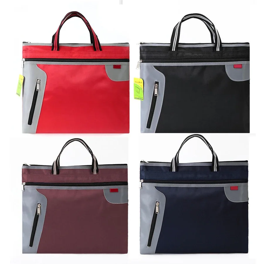 

Documents Zipper Meeting Side Business for Pocket Bag Folder Bags Document Filing Office File Commercial