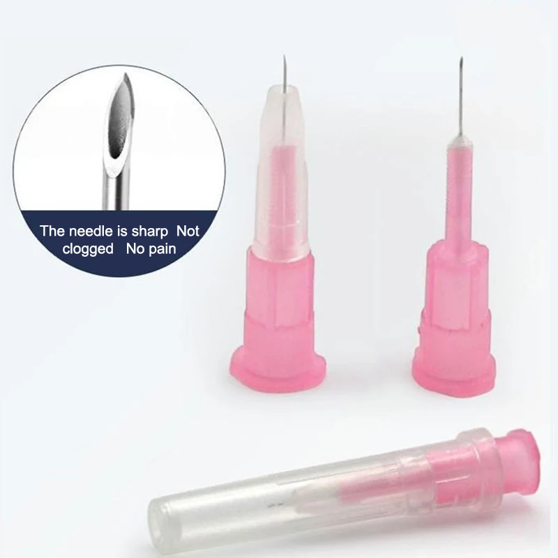 10/100Pcs 31G 0-4mm Einstellbare Kleine Nadel Einweg 31G Medizinische Micro-kunststoff Injektion kosmetische Sterile Nadel Chirurgische Werkzeug – Detail 10