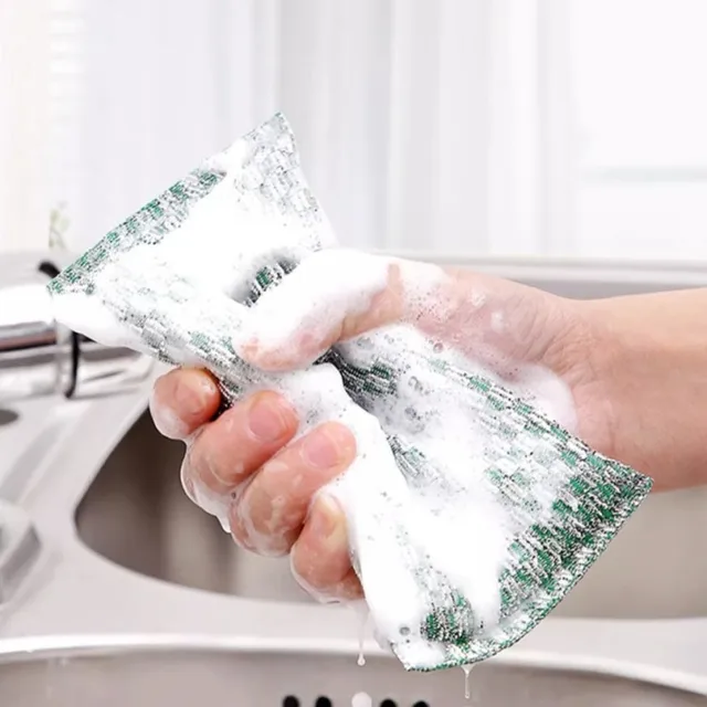 12 Spugne In Acciaio Per Cucina - Antigraffio, Riutilizzabili, Lavabili, Per Piatti E Pentole - Foto 9