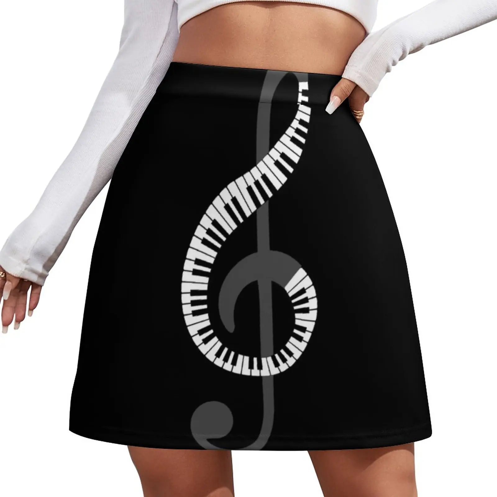 TREBLE CLEF PIANO Mini Skirt new in dresses skirts for womens 2023 piano