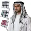 Outdoor Arab Keffiyeh Shemagh Scarf Cotton Winter Shawl Neck Warmer Cover Head Wrap Windproof Hiking Camping Scarf Men Women