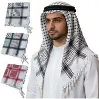 Outdoor Arab Keffiyeh Shemagh Scarf Cotton Winter Shawl Neck Warmer Cover Head Wrap Windproof Hiking Camping Scarf Men Women
