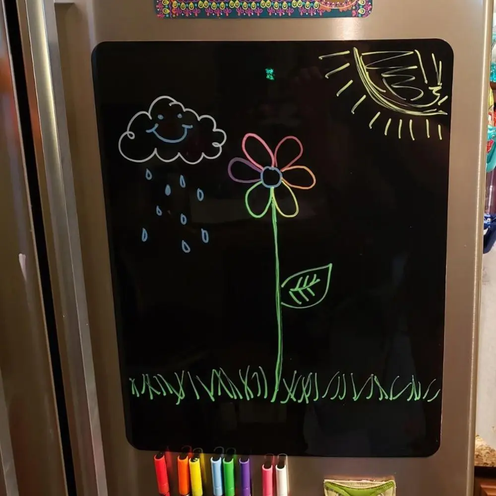 PET Blackboard Stickers Schedule Magnetic Magnetic Drawing Board Black Removable Kindergarten Photo Props