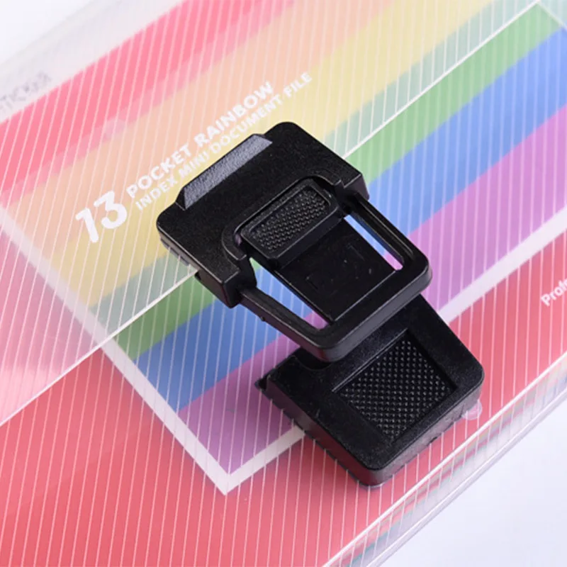A6 Rainbow File Folder 13 Pockets Extension Wallet Bill Receipt File Sorting Organizer Office Storage Bag Folders Filing Product file folder file bag transparent folder