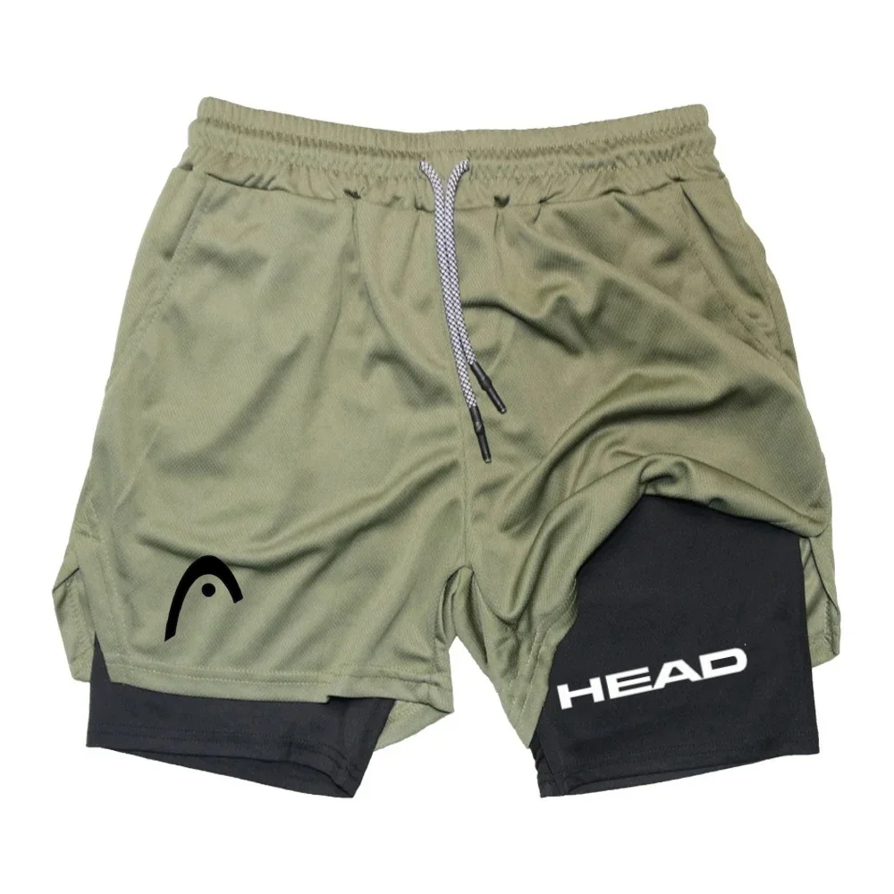 Sports Shorts Shorts for Men Summer Spider Printed GYM Casual Sports Compression Shorts Workout Running Mesh 2 in 1 Sport Short Pants