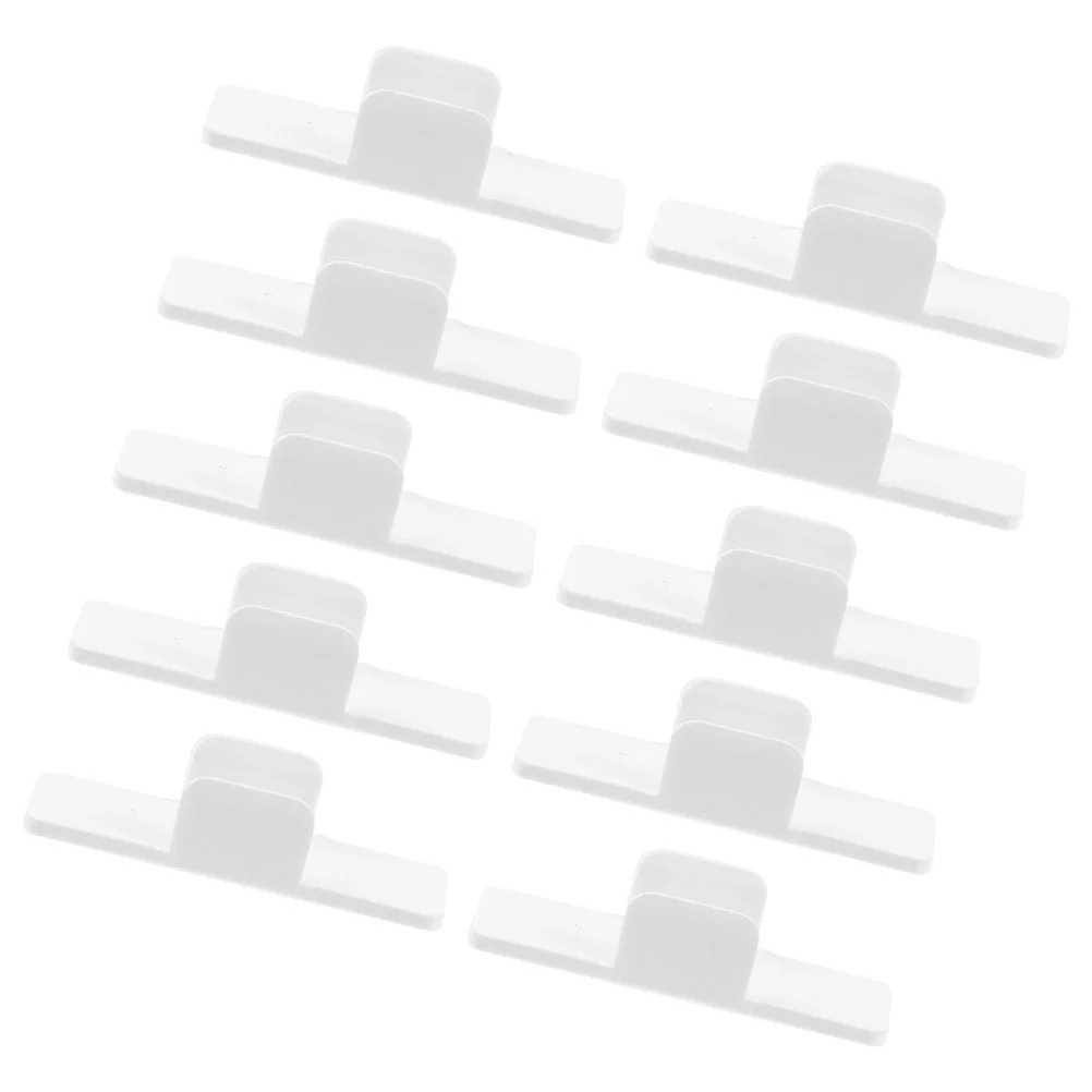 

10 Pcs Whiteboard Pen Holder School Clips Adhesive Holders Clamps Plastic Portable Pencil Securing